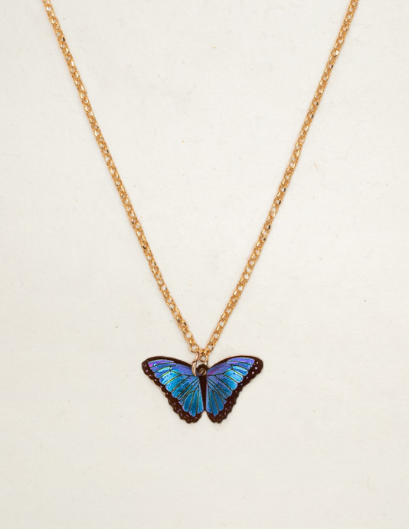 Holly Yashi Blue Radiance 'Bella Butterfly' Kids Necklace