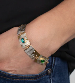 Holly Yashi Emerald Gilded Petra Bracelet