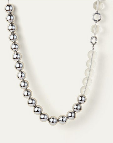 Jenny Bird Silver Lyra Ball Necklace
