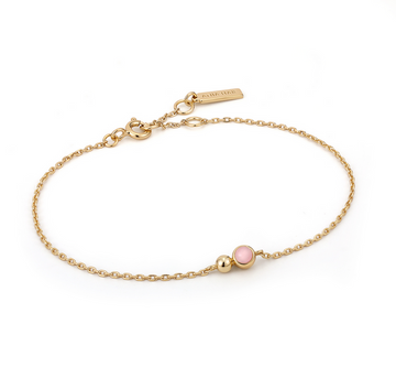 Ania Haie Gold Rose Quartz Orb Bracelet