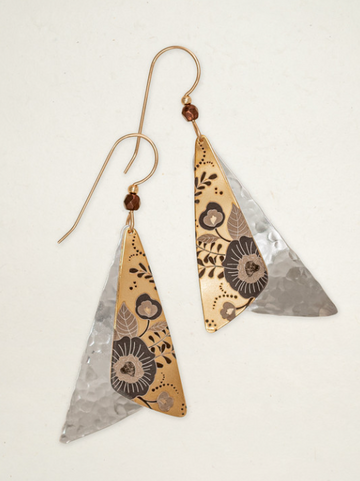 Holly Yashi Silver and Gold 'Flutter' Earrings