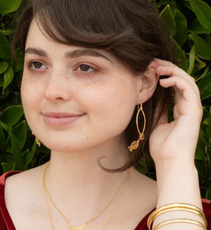 Holly Yashi Gold Elora Chime Earrings