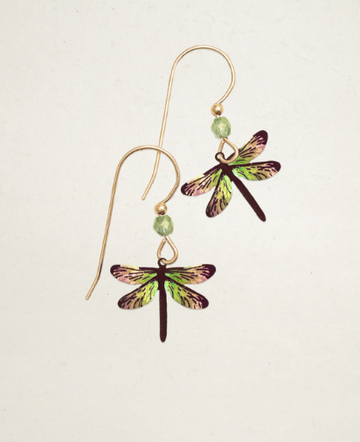 Holly Yashi Green 'Dragonfly Dreams' Earrings