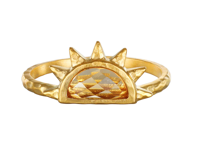 Satya Citrine Sunrise Ring Size 6