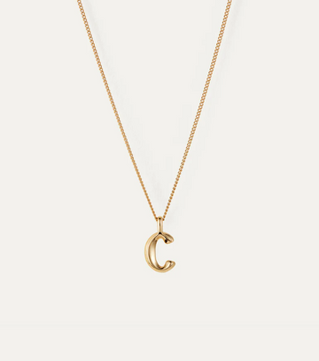 Jenny Bird Small Gold Monogram C Necklace
