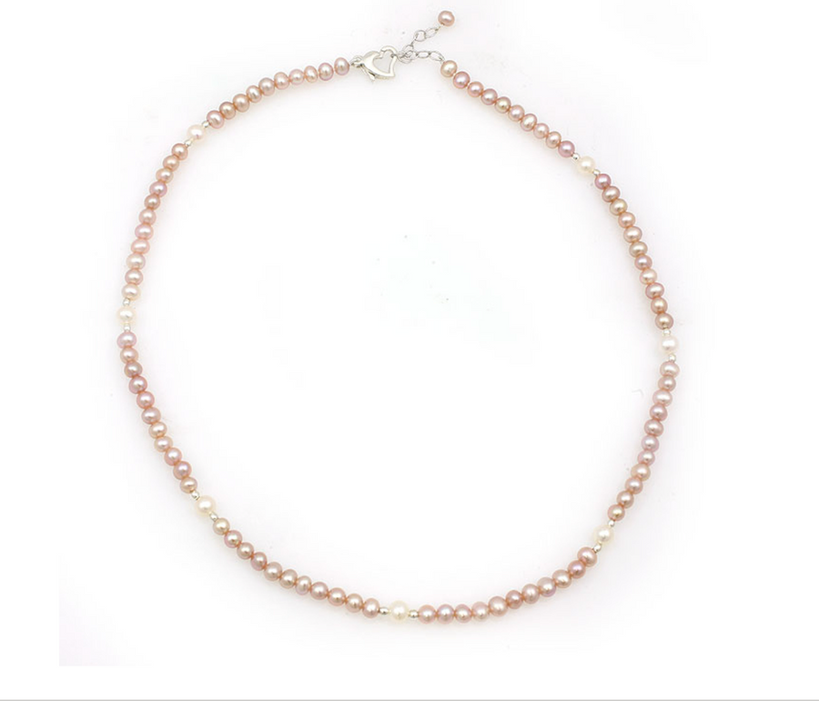 Birks Sterling Fresh Water Pastel Pearls Necklace