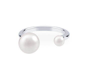 Birks Sterling Open Fresh Water Pearl Ring