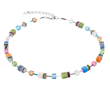Coeur De Lion GeoCUBE Iconic Precious Multicolour Boho Necklace