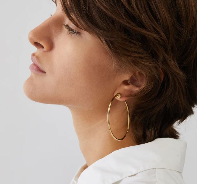 Jenny Bird Gold Medium New Icon Hoops