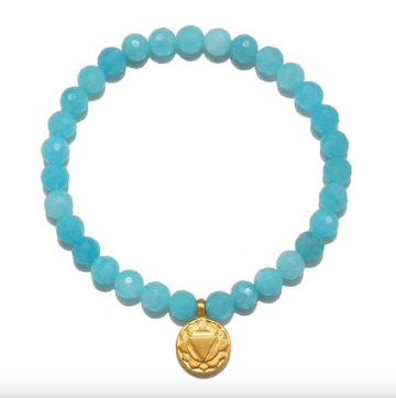 Satya Amazonite Throat Chakra Strech Bracelet