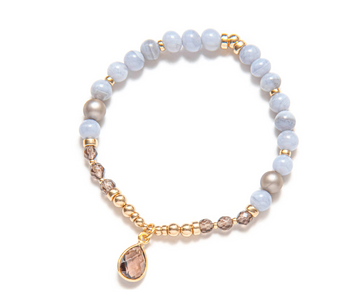 BeBlue Be Whimsical Blue Lace Agate Bracelet