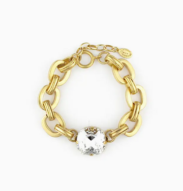 La Vie Parisienne Aurora Crystal Large Link Bracelet