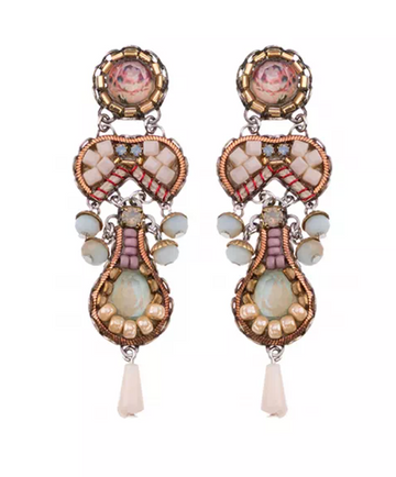 Ayalabar Pale Pink Spring Inspiration Leverback Hook Sera Earrings