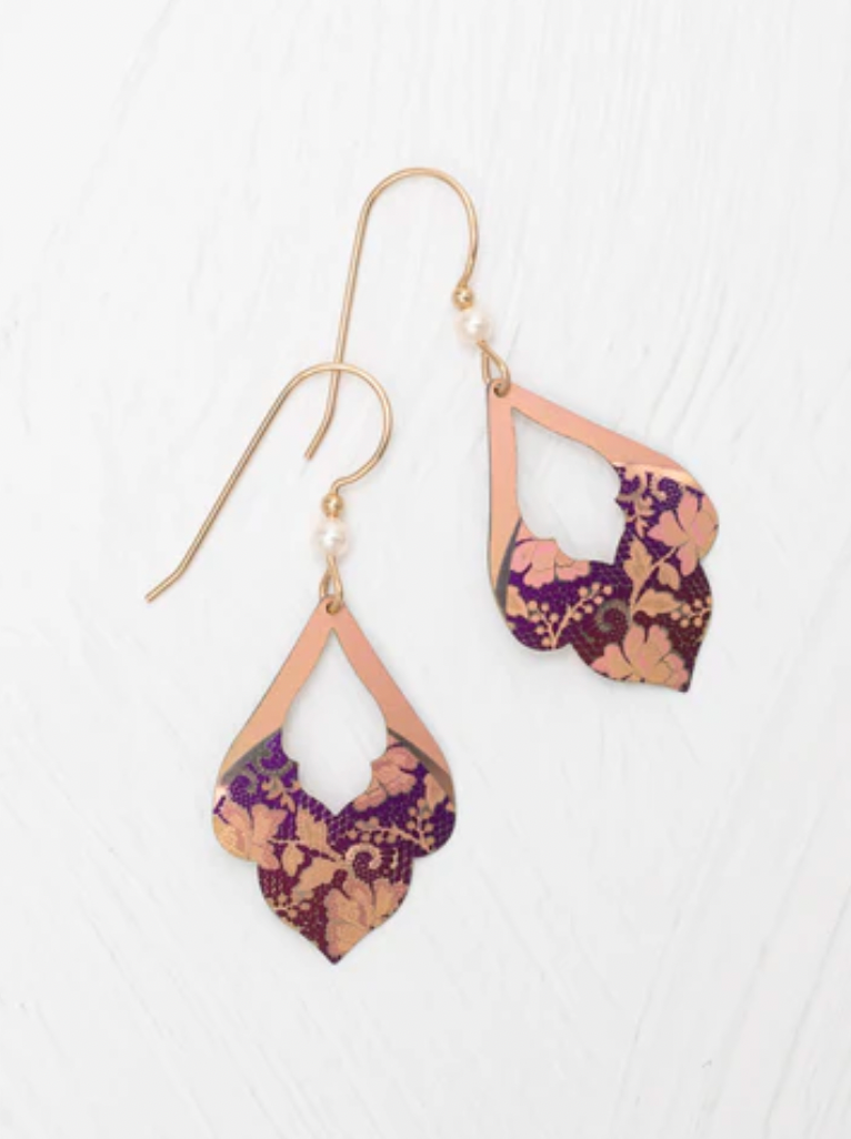 Holly Yashi Vintage Burgundy Marisol Earrings