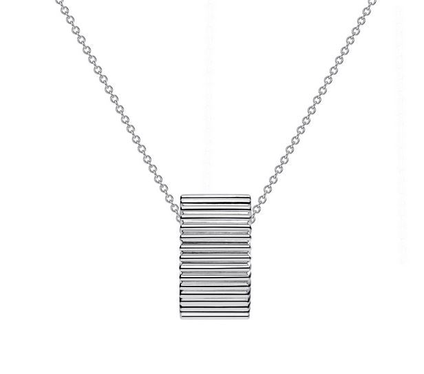 Birks Essentials Sterling Pleated Pendant Necklace