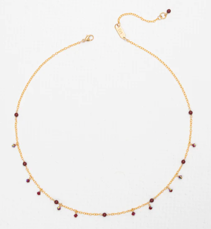 Holly Yashi Cranberry Cola Pearl Necklace