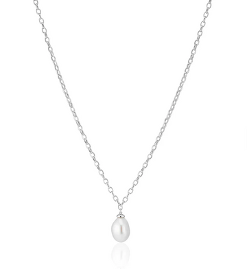 Sif Jakobs Silver Padua Uno Pearl Necklace