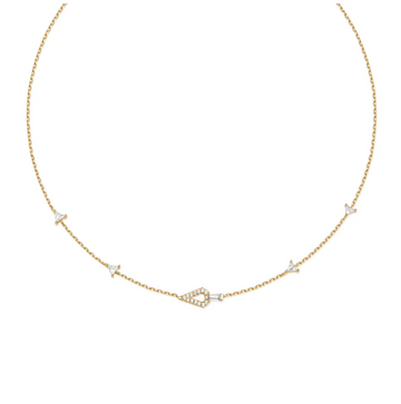 Ania Haie Gold Geometric Satellite Necklace