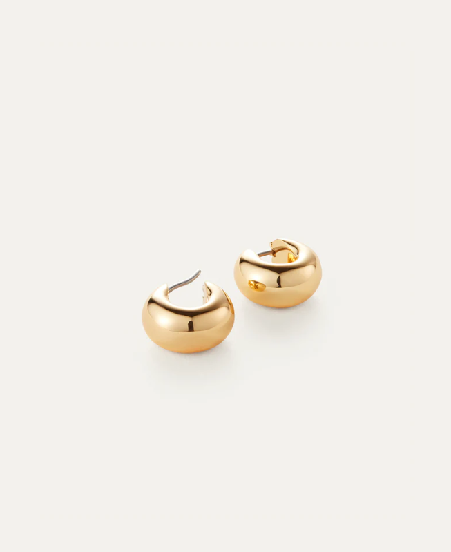 Jenny Bird Gold Mini Tome Hoop Earrings