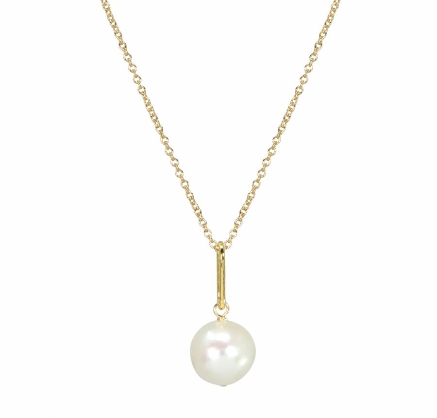 Dogeared Gold June Birthstone Freshwater Pearl Necklace