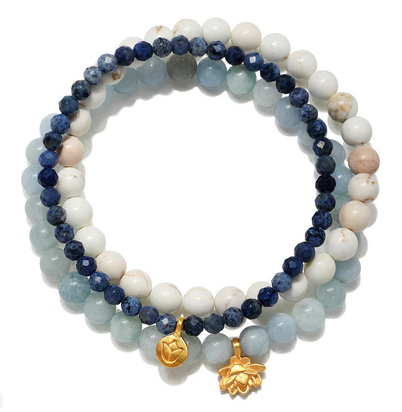 Satya Manifest Positivity Gemstone Bracelet Set