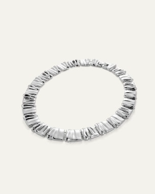 Jenny Bird Silver Sundra Collar Necklace