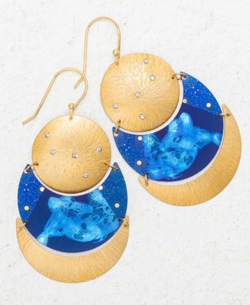 Holly Yashi Midnight Blue Juno Earrings