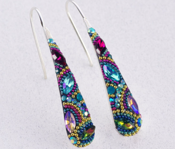 Mosaico Litmus Convex Drop Earrings