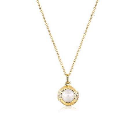 Ania Haie Gold Pearl Sphere Necklace