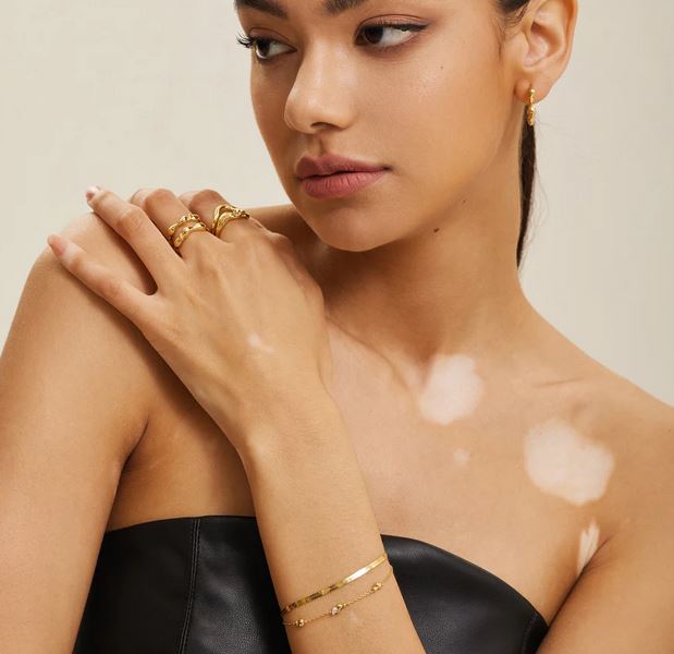 Ania Haie Gold Twisted Wave Chain Bracelet