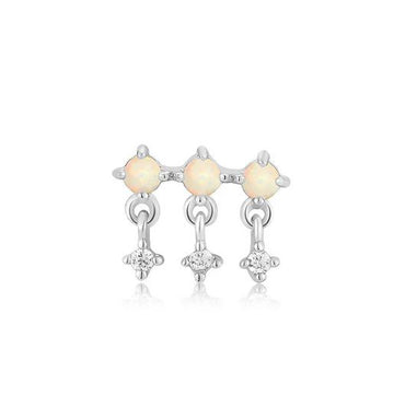 Ania Haie Silver Kyoto Opal Single Drop Barbell Earring