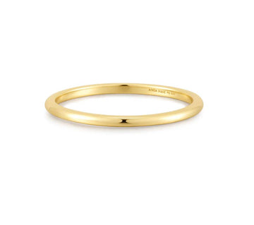 Ania Haie Gold Narrow Band Size 6