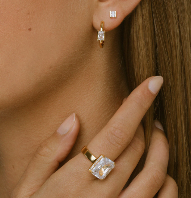 Sif Jakobs Gold Rocconova Piccolo Studs