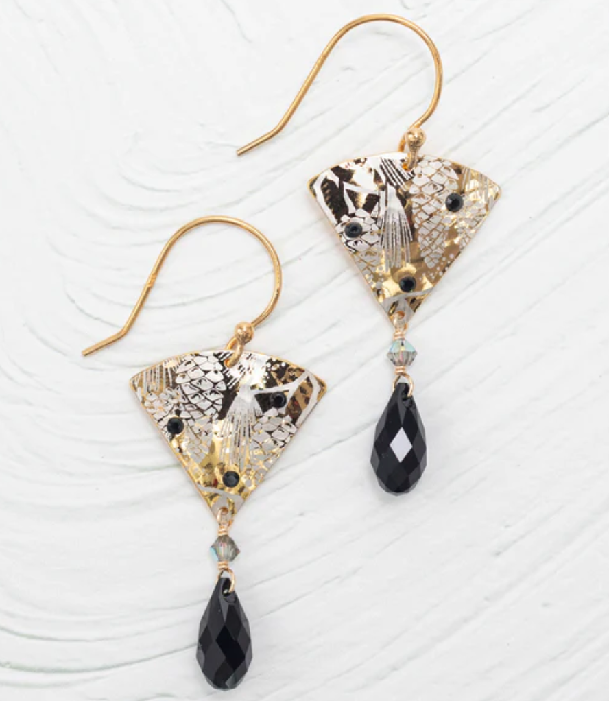 Holly Yashi Onyx Noel Earrings