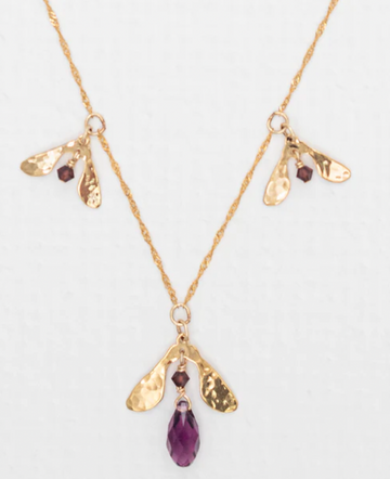 Holly Yashi Aubergine Sorrel Necklace