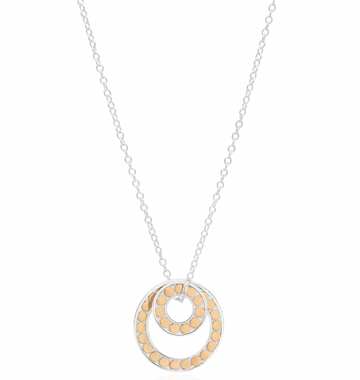 Anna Beck Two Tone Double Floating 'O' Necklace