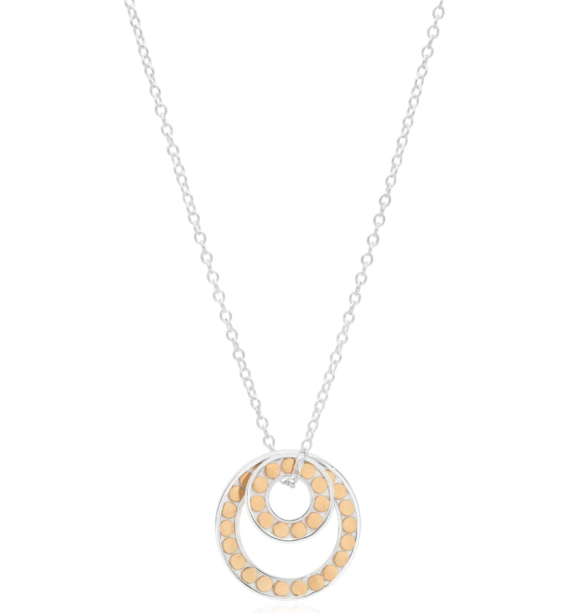 Anna Beck Two Tone Double Floating 'O' Necklace