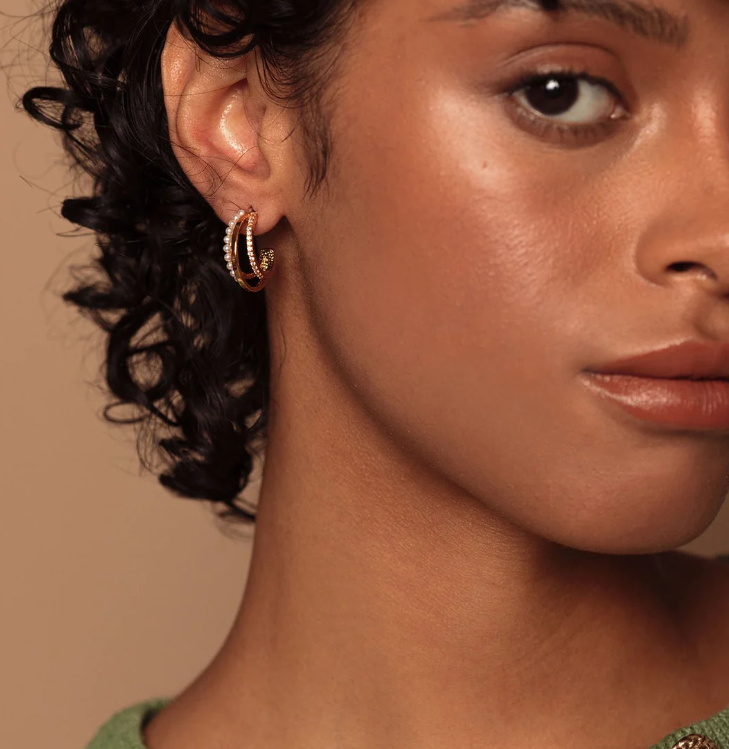 Olive and Piper Gold Carina Hoops