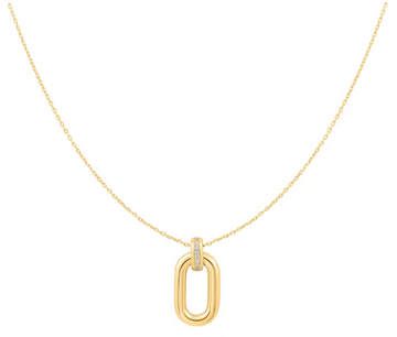 Ania Haie Gold Oval Pendant Necklace