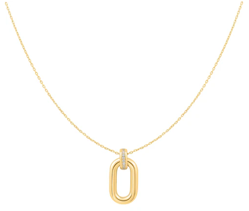 Ania Haie Gold Oval Pendant Necklace