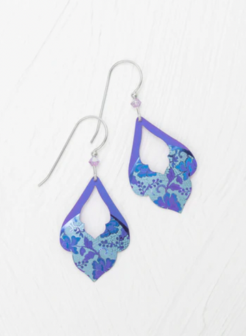 Holly Yashi Paisley Purple Marisol Earrings