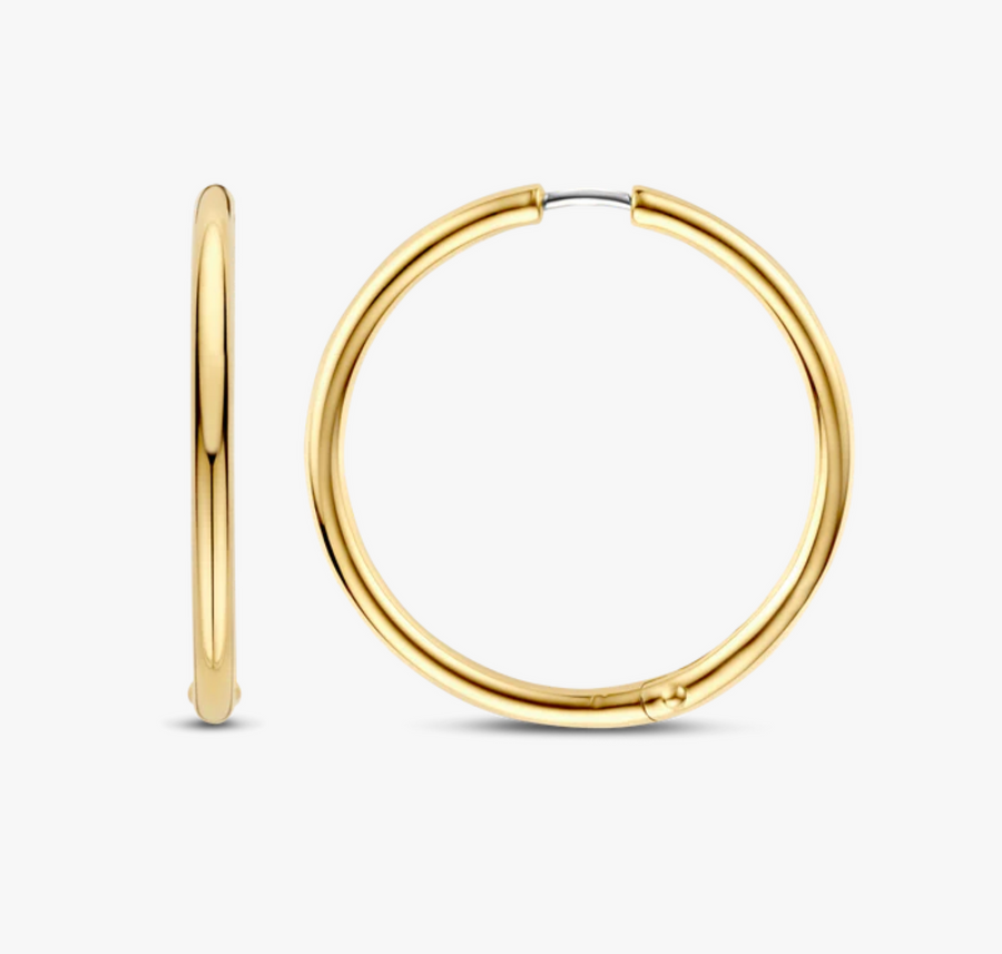 Ti Sento Gold Classic Large Narrow Huggies