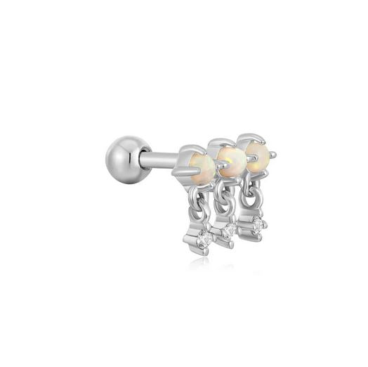 Ania Haie Silver Kyoto Opal Single Drop Barbell Earring