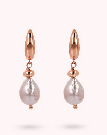 Bronzallure Freshwater Pearl Drop Earrings