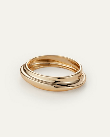 Jenny Bird Gold Lennon Bangle Size Large