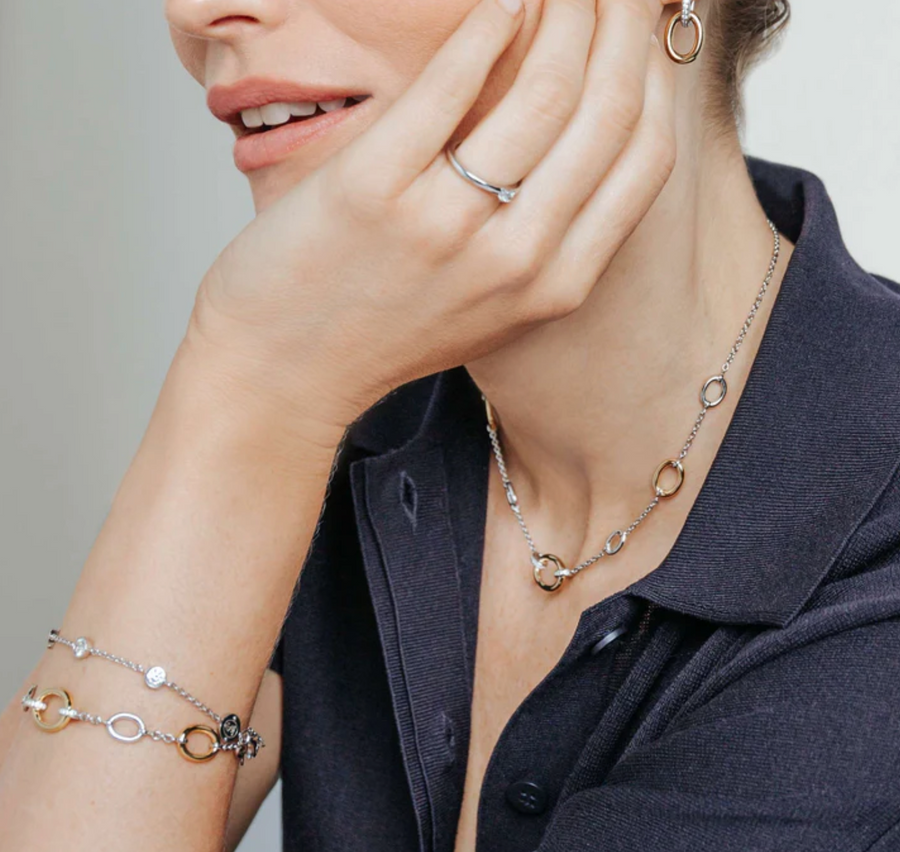 Ti Sento Oval Chain Bracelet