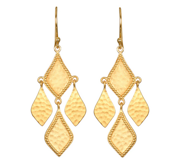 Satya Gold Adorned With Light Chandelier Earrings