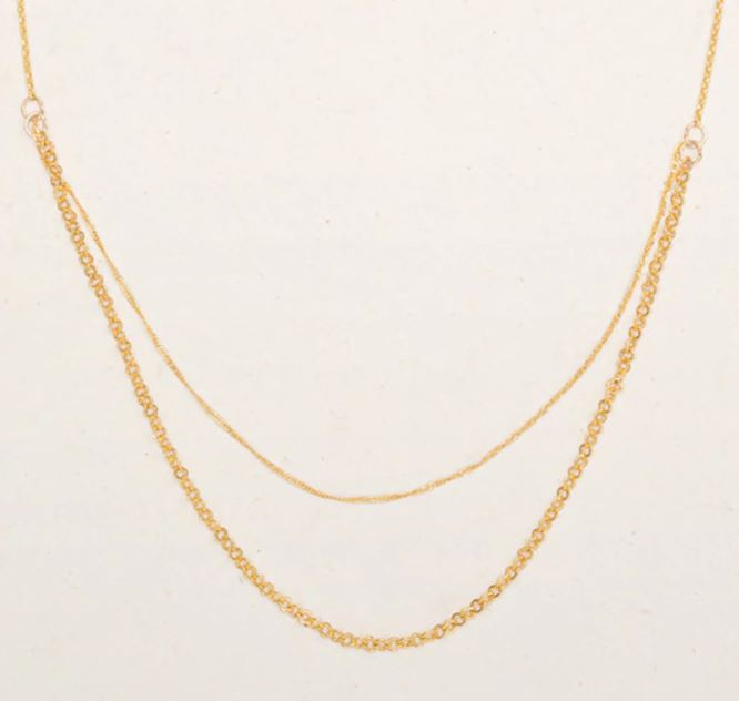 Holly Yashi Gold Marin Layered Necklace