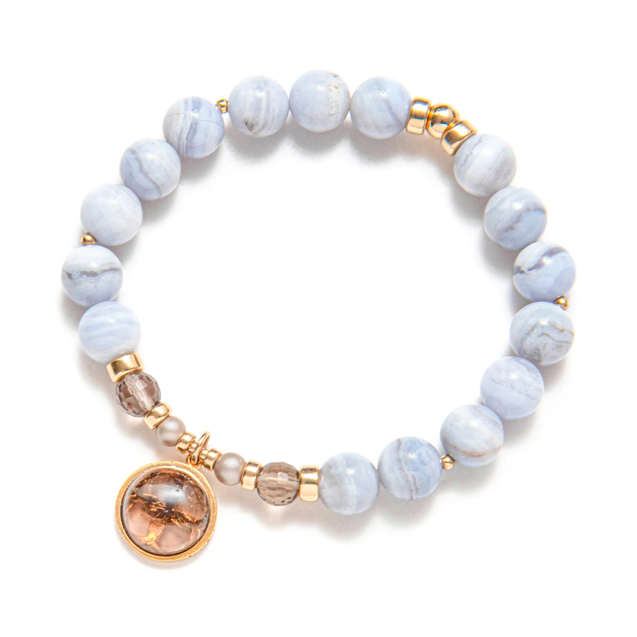 Be Blue Blue Lace Agate Be Emerging Bracelet