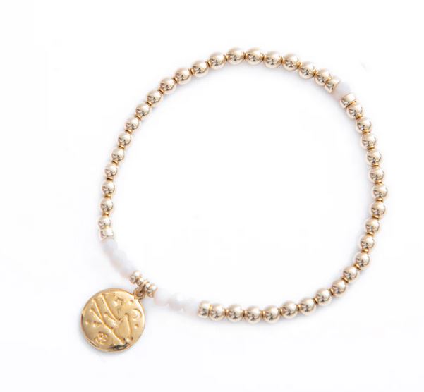 Beblue 'Be Astral' Virgo Gold Zodiac Bracelet